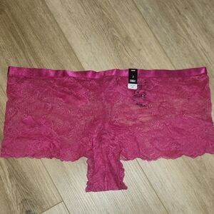 Pink Lace Boyshorts
